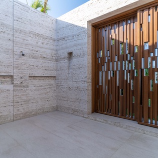 Beautiful outdoor shower