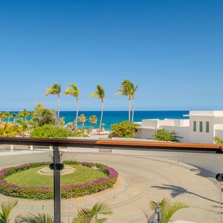 Terrace with ocean views