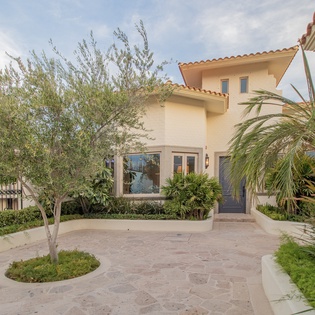 Exterior entrance of villa