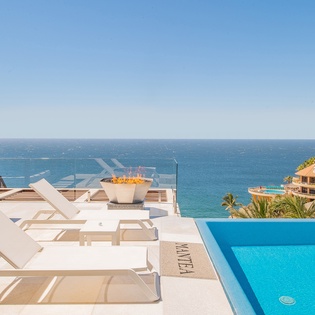 Patio with ocean view
