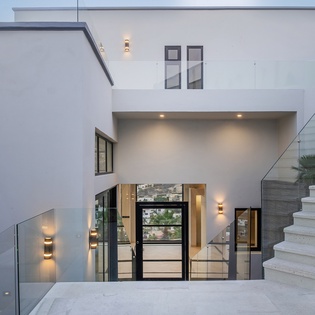 Entrance to villa