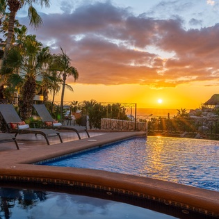 Fantastic patio with an ocean view