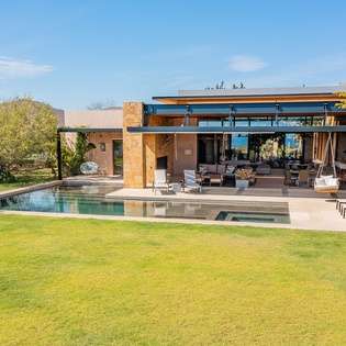 Patio view of villa