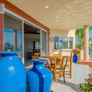 Patio with outdoor dining