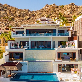 Exterior view of villa