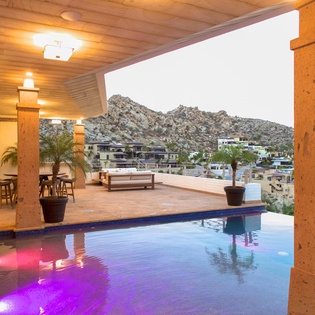 Modern pool deck with light features-4