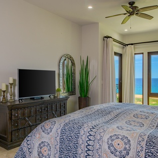 Bedroom suite with ocean views