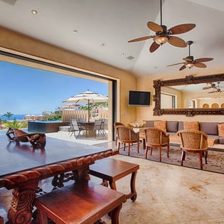 Interior living and dining area