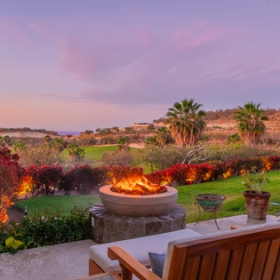 Fire pit with views
