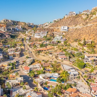 Aerial views of Cabo San Lucas