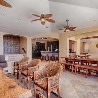 Interior living and dining area