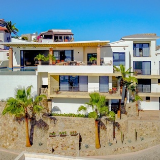 Front of villa