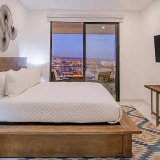 Bedroom suite with ocean view terrace