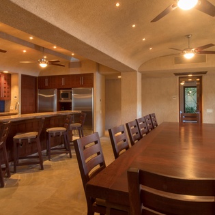 Kitchen and dining area