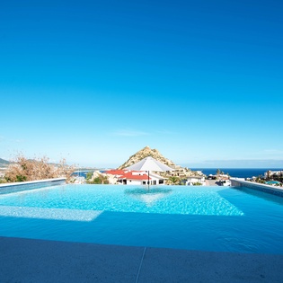 Poolside with incredible ocean views