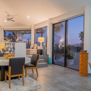 Dining area with ocean view