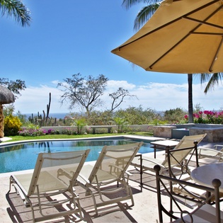 Lounge under the sun by the pool
