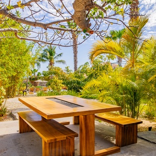 Outdoor dining area