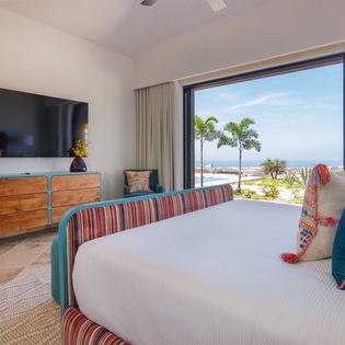 Bedroom suite with patio access