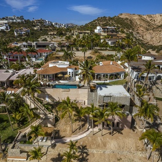 Aerial view of villa