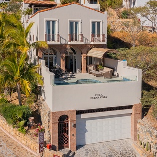 Beautiful exterior of villa