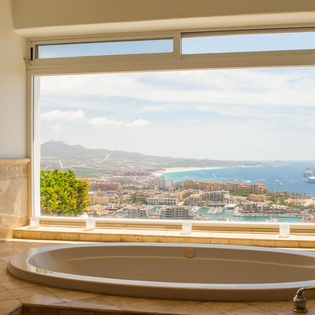 View from tub