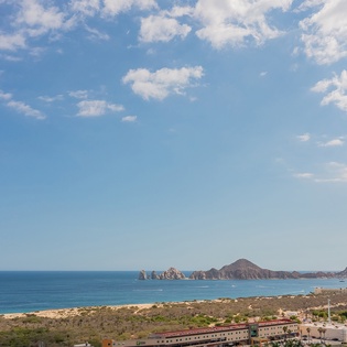 View of the beautiful Cabo San Lucas ocean
