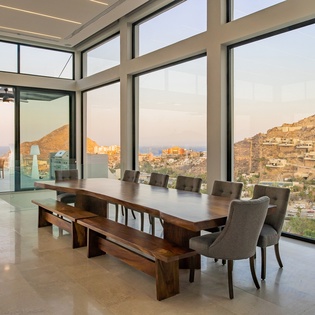 Dining area with incredible ocean views