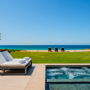 Spectacular ocean views from the pool terrace overlooking the Sea of Cortez