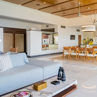 Living and dining area