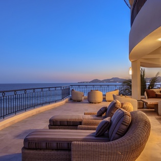 Patio with incredible ocean views