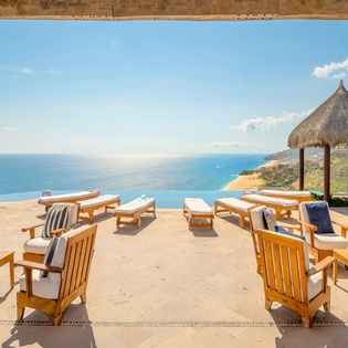 Outdoor patio seating