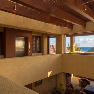 Beautiful upstairs architecture with view and elevator -16
