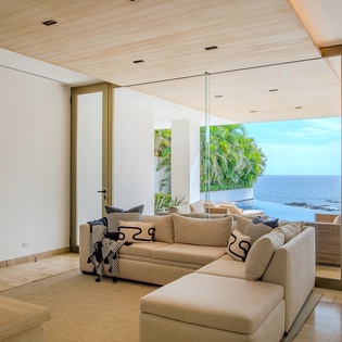 Seating area with ocean view