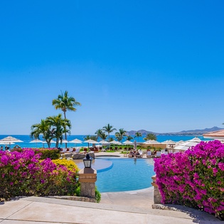 Gorgeous poolside at Casa del Mar Golf Resort & Spa