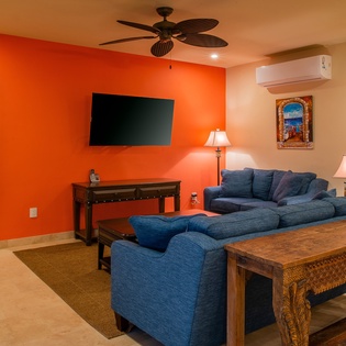 Living area with TV-11
