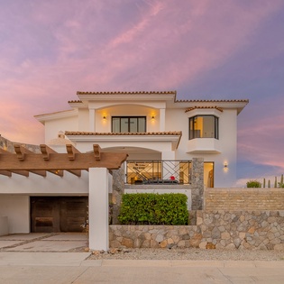 Bird's eye view of villa