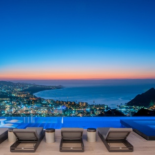 Lounge poolside with incredible views