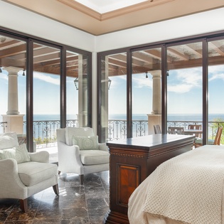 Bedroom suite with incredible ocean views