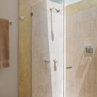 En-suite bathroom with walk-in shower