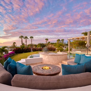 Fire pit with gorgeous views