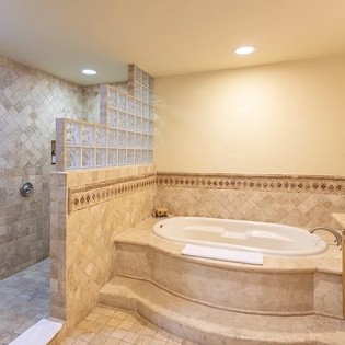 En suite bathroom