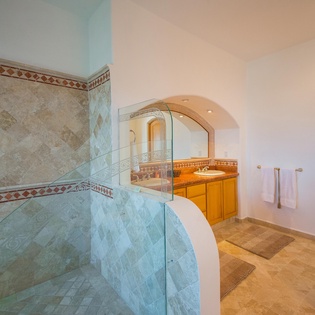 Shower and bathroom