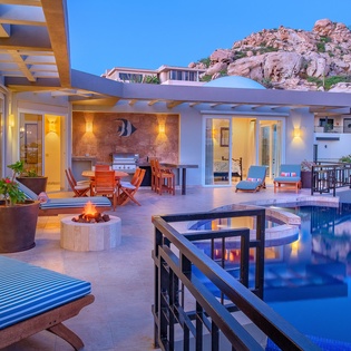 Patio view of villa