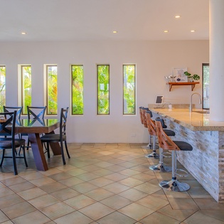 Dining and kitchen area