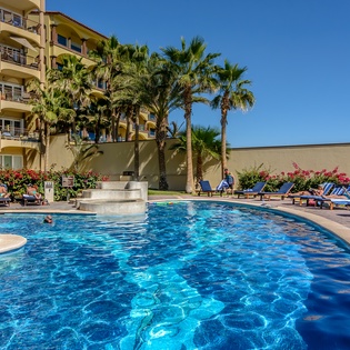 Sunny poolside