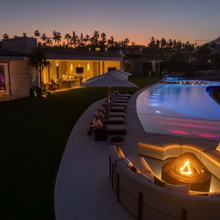 Night swim with a gorgeous ocean views