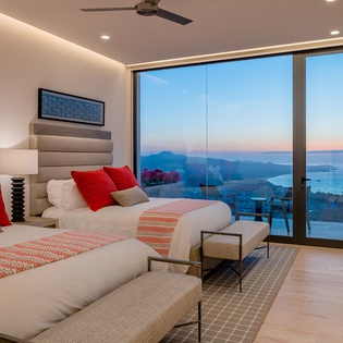Double bedroom suite with ocean views