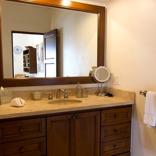 Bedroom suite with patio access