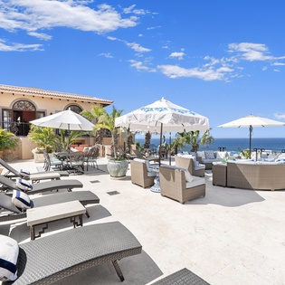 Patio with lounge seating